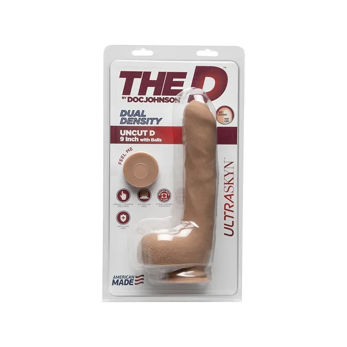 The D – Uncut D – 9 in w/ Balls – ULTRASKYN Caramel