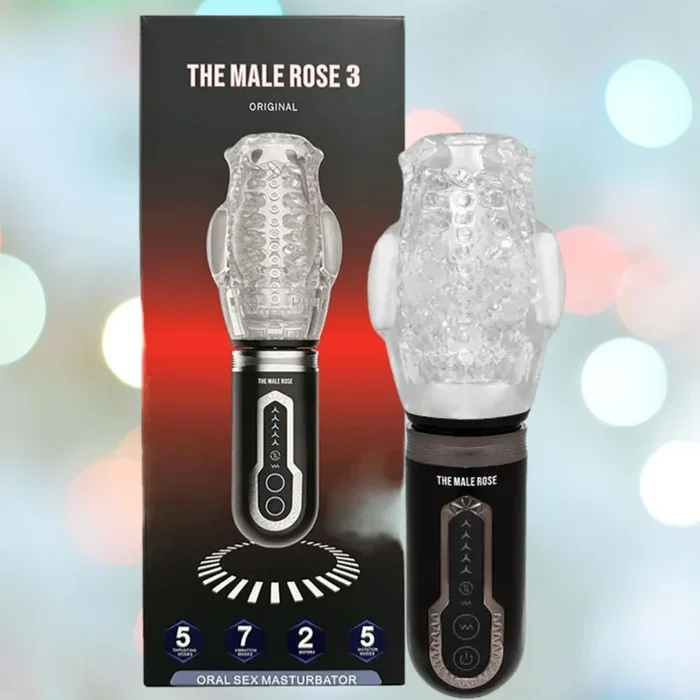 The Male Rose 3: Thrusting, Rotating, Dual Vibrating Male Masturbator