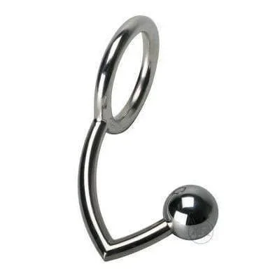 The Manus Intruder Penis Ring And Anal Ball Prostate Stimulation Hitch Metal