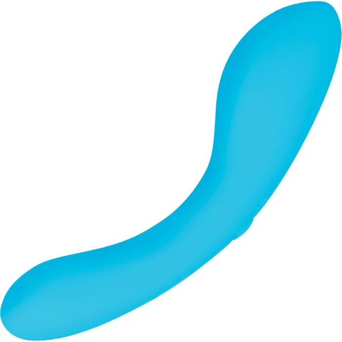 The Miniskirt Swan Wand Rechargeable Waterproof Silicone Glow In The Dark G-Spot Vibrator – Blue