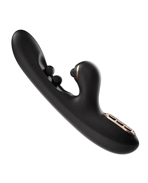 Tickler Wiggling G-Spot Vibrator & Tapping Clitoral Stimulator – Black