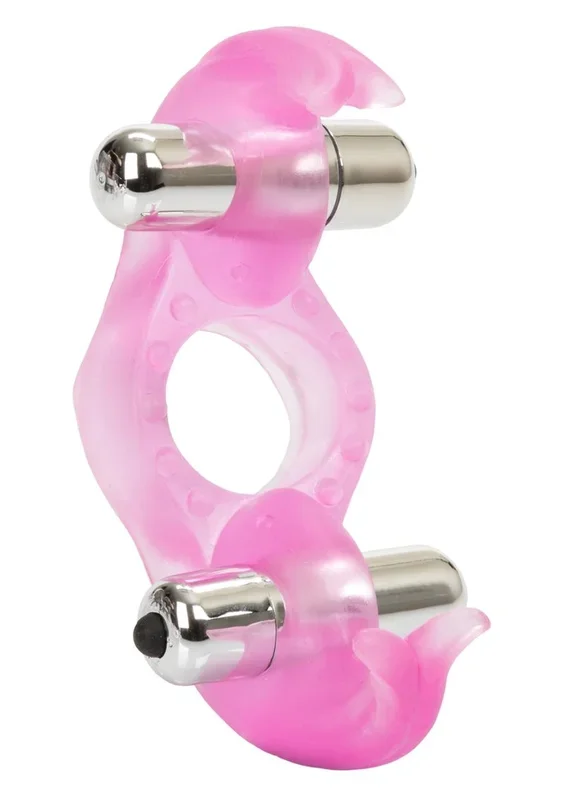Triple Orgasms Enhancer Vibrating Cock Ring with Clitoral Stimulation