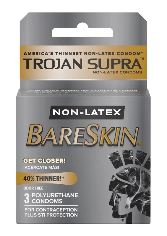 Trojan Condom Supra Microsheer Non Latex Lubricated