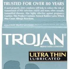 Trojan Ultra Thin Lubricated Latex Condoms – 3 Pack