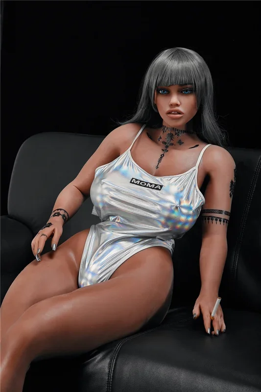 US Stock – Irontechdoll Jean 5ft18 / 158cm #56 Head TPE Tatoo Literal Life Black Sex Doll