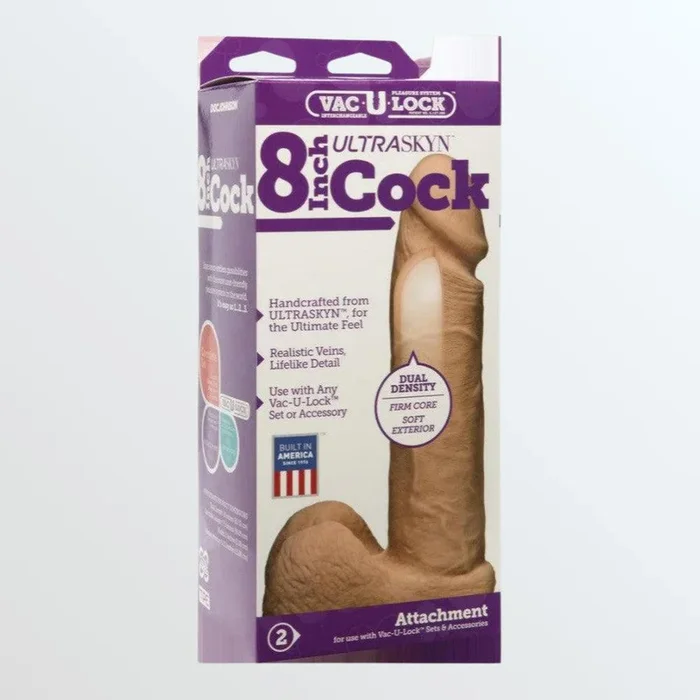 Vac-U-Lock 8 ” Ultraskyn Realistic Cock – Vanilla