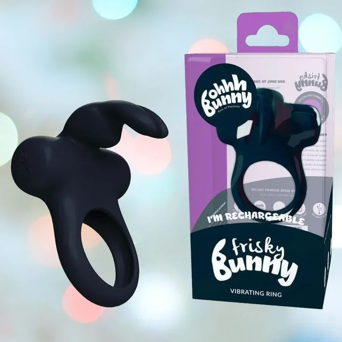 VeDO Frisky Bunny Vibrating Cock Ring – Black