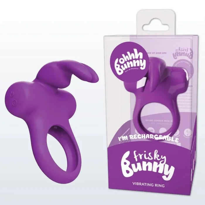 VeDO Frisky Bunny Vibrating Cock Ring – Purple