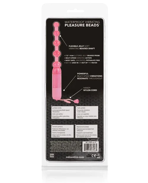 Vibrating Pleasure Beads Waterproof – Pink