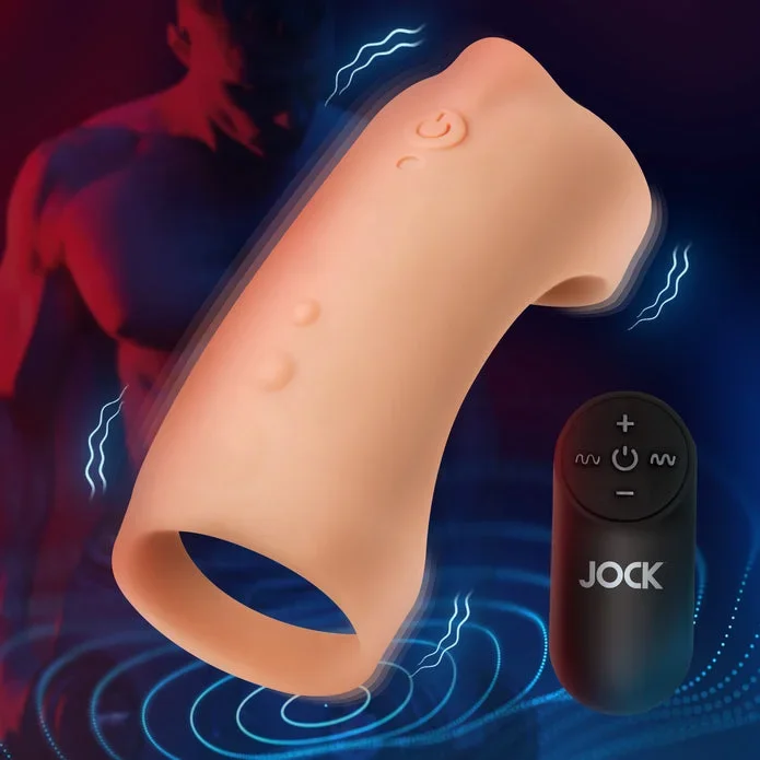 Vibrating Silicone Penis Sleeve – light