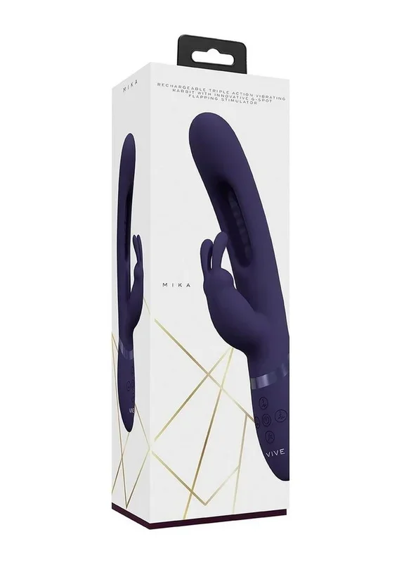 Vive Mika Rechargeable Triple Motor Vibrating Rabbit with G-Spot Stimulator