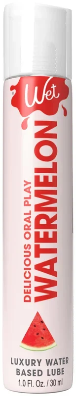 Wet Delicious Oral Play – Watermelon – Waterbased Flavored Lubricant 1 Oz