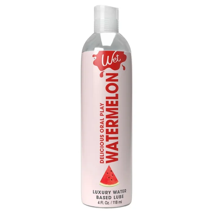 Wet Delicious Oral Play – Watermelon – Waterbased Flavored Lubricant 4 Oz