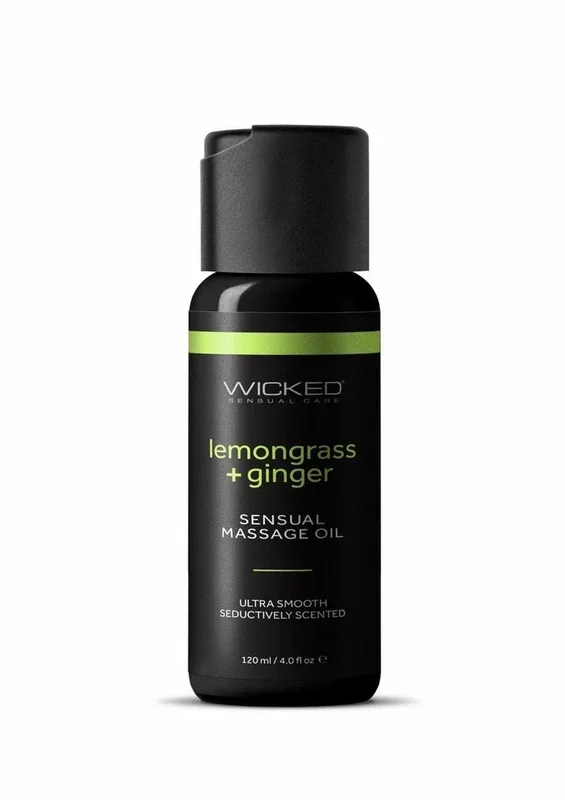 Wicked Sensual Care Lemongrass Plus Ginger Sensual Massage Oil