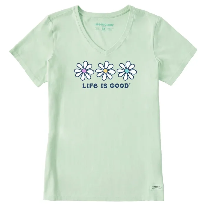 Women’s 3 Daisies Short Sleeve Vee