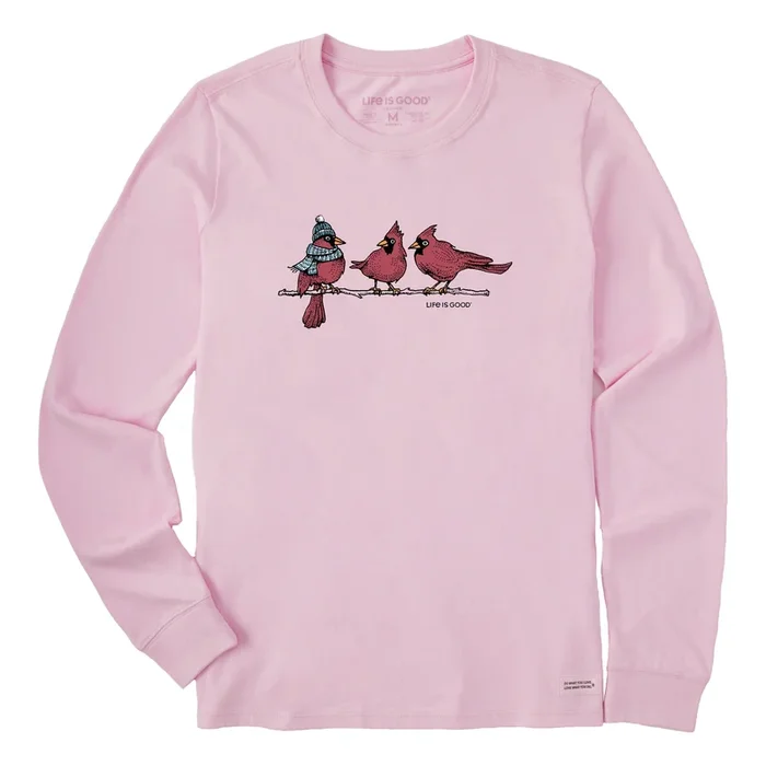 Women’s 3 Warmly Dressed Cardinals Long Sleeve Crusher Tee