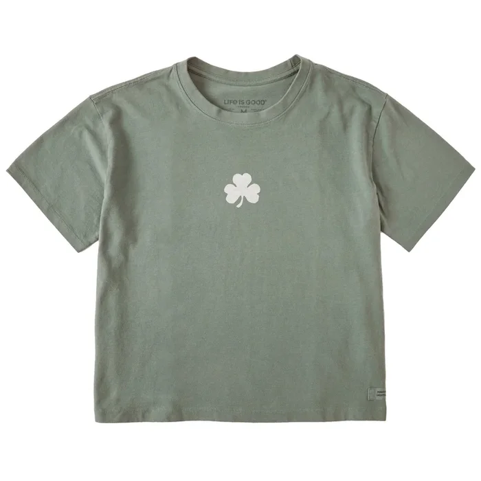 Women’s Bert’s Shamrock Short Sleeve Crusher Boxy Tee