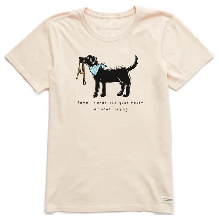 Women’s Black Lab Fill Your Heart Short Sleeve Crusher Tee