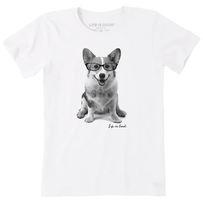 Women’s Smart Corgi Short Sleeve Crusher Tee