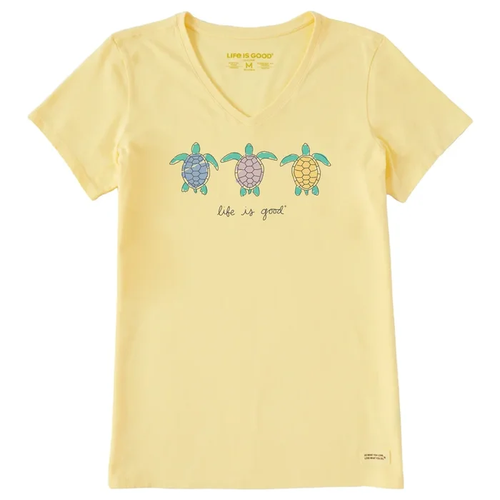 Women’s Three Turtles Short Sleeve Crusher-LITE Vee