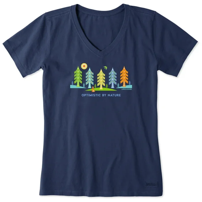 Women’s Trees Optimistic by Nature Short Sleeve Vee