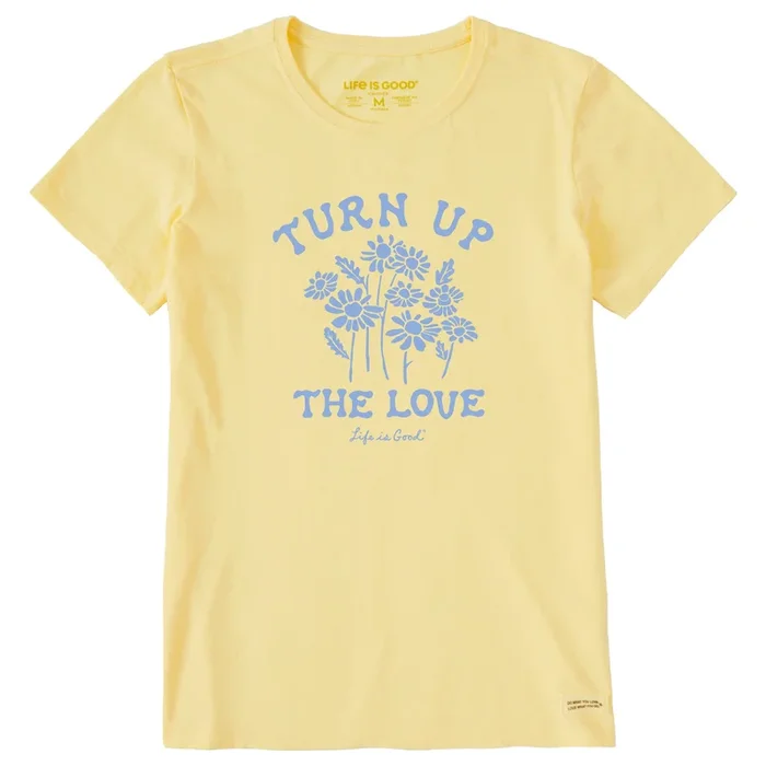 Women’s Turn up the Love Wildflowers Short Sleeve Tee