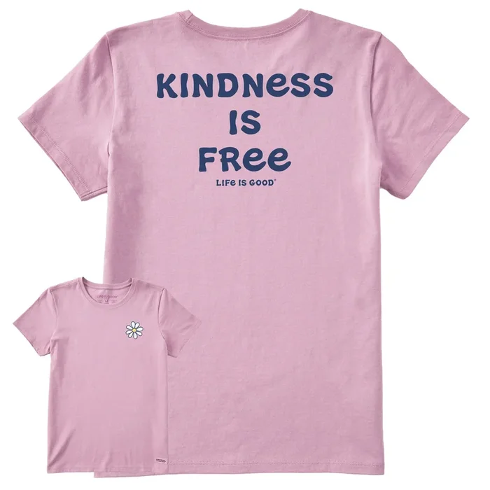 Women’s Vintage Kindness is Free Short Sleeve Crusher Tee