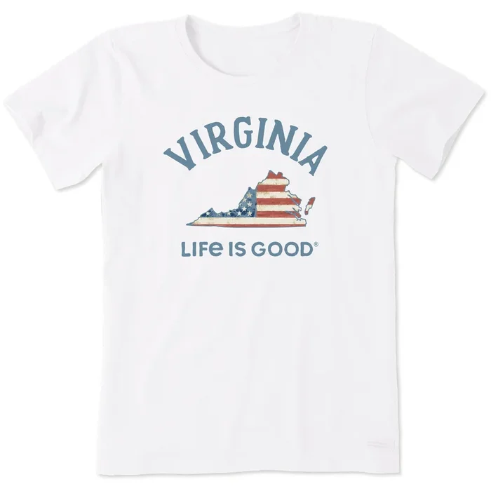 Women’s Virginia Arched Flag Short Sleeve Crusher Tee