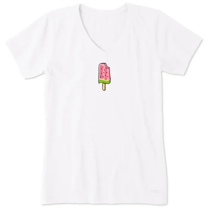 Women’s Watermeloncicle Short Sleeve Crusher Vee