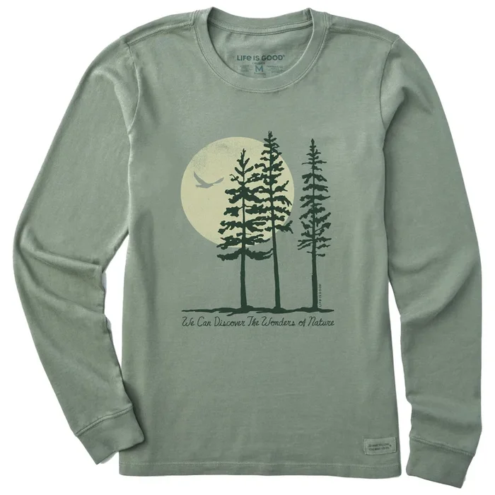 Women’s We Can Discover the Wonders of Nature Long Sleeve Crusher Tee