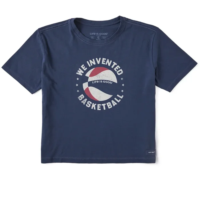Women’s We Invented Basketball Short Sleeve Crusher Boxy Tee