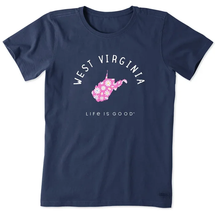 Women’s West Virginia Daisies Short Sleeve Crusher Tee