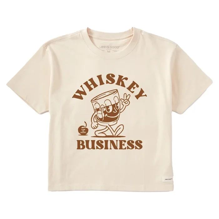 Women’s Whiskey Business Short Sleeve Crusher Boxy Tee