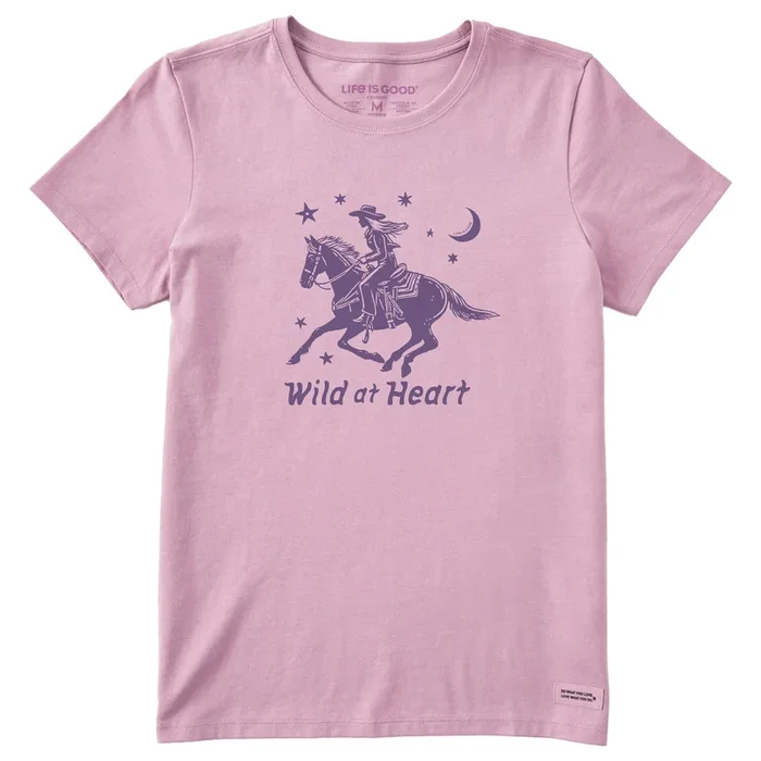Women’s Wild at Heart Cowgirl Short Sleeve Crusher Tee