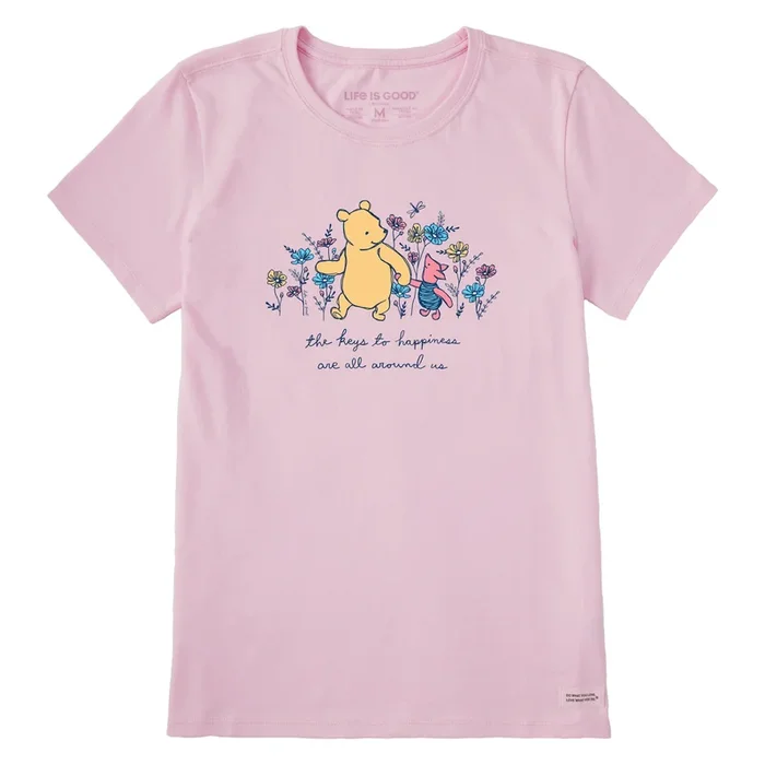 Women’s Winnie & P Happiness Flowers Short Sleeve Tee