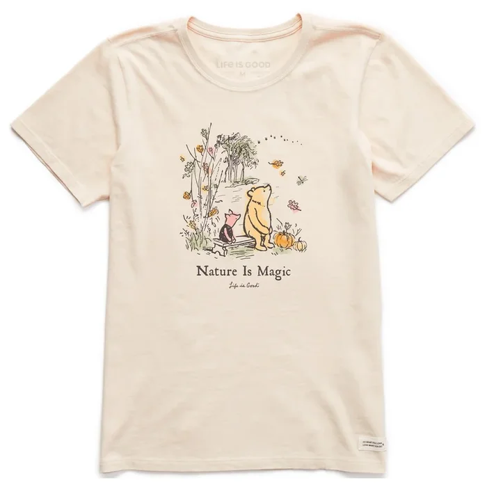 Women’s Winnie and P Magic Fall Leaves Short Sleeve Crusher Tee