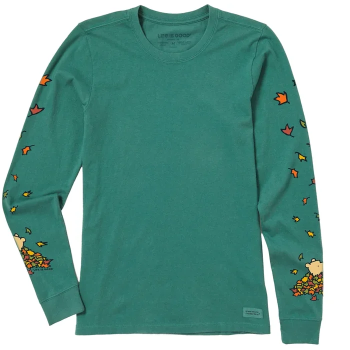 Women’s Winnie Falling Leaves Long Sleeve Crusher Tee
