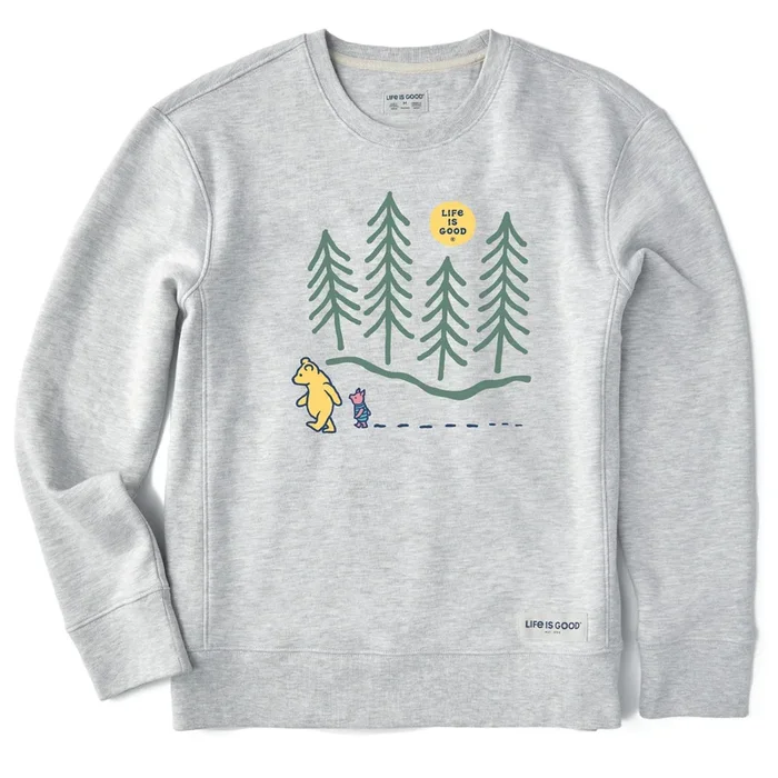 Women’s Winnie Hiking Through the Woods Simply True Fleece Crew