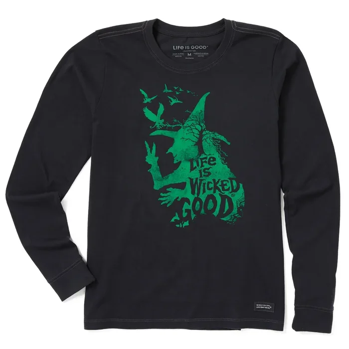 Women’s Wizard of Oz Life is Wicked Good Witch Long Sleeve Crusher Tee