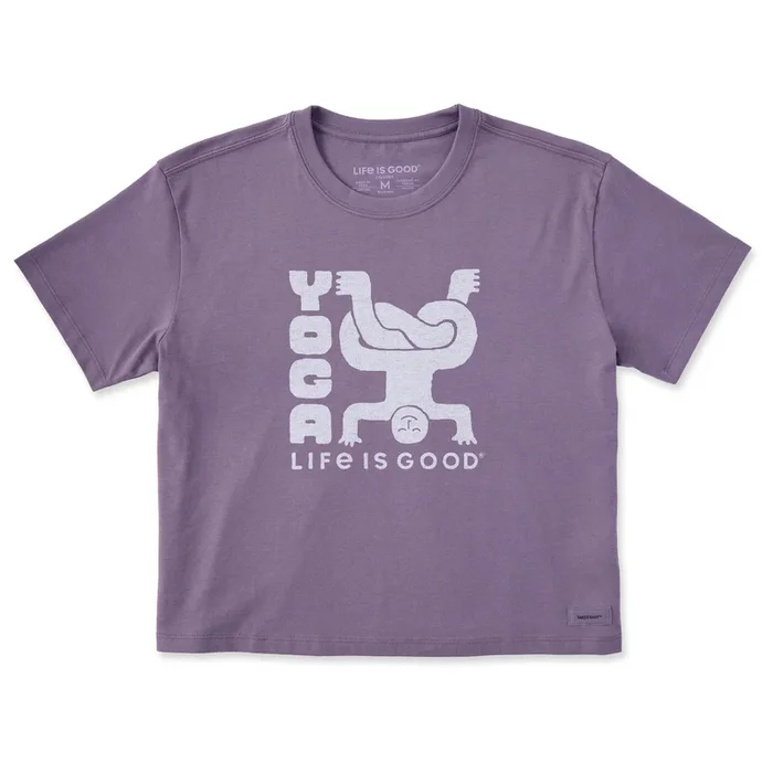 Women’s Yoga Life is Good Short Sleeve Crusher Boxy Tee