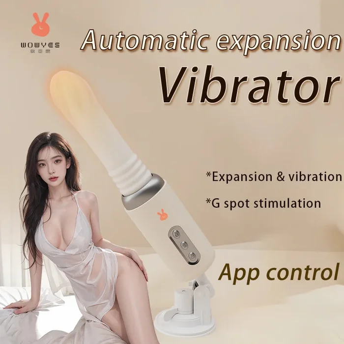 WOWYES App Controlled Handsfree Dildo Machine female person vibrator