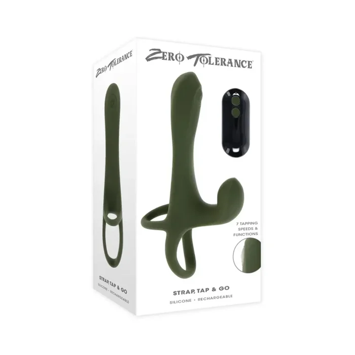 Zero Tolerance Strap Tap & Sound Rechargeable Silicone Strapless Strap-On